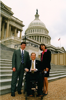 Michael Fiore, Jim Langevin, Janet Fiore at US Capitol